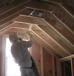 ME attic spray foam insulation